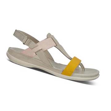 Women's Ecco Flash Sandals Grey / Orange | USA 176LIS